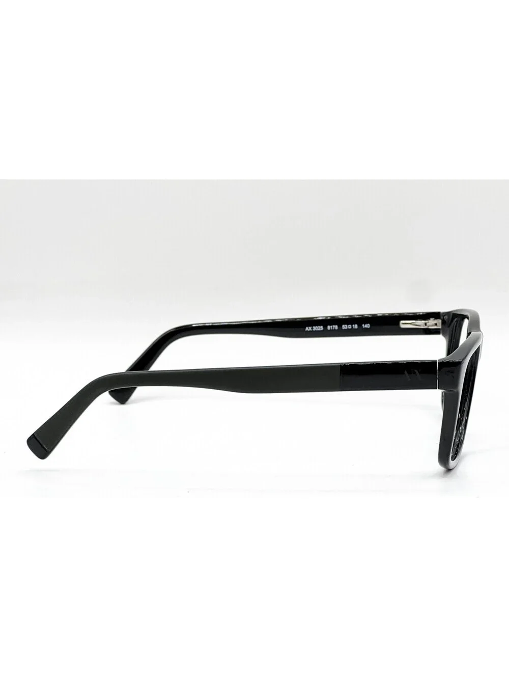 Armani Exchange Ax 3025 8178 Shiny Black Authentic Eyeglasses 53-18-140